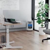Leitz IQ OptiMax Small Office 350 paper shredder Micro-cut shredding 22.3 cm Grey, White