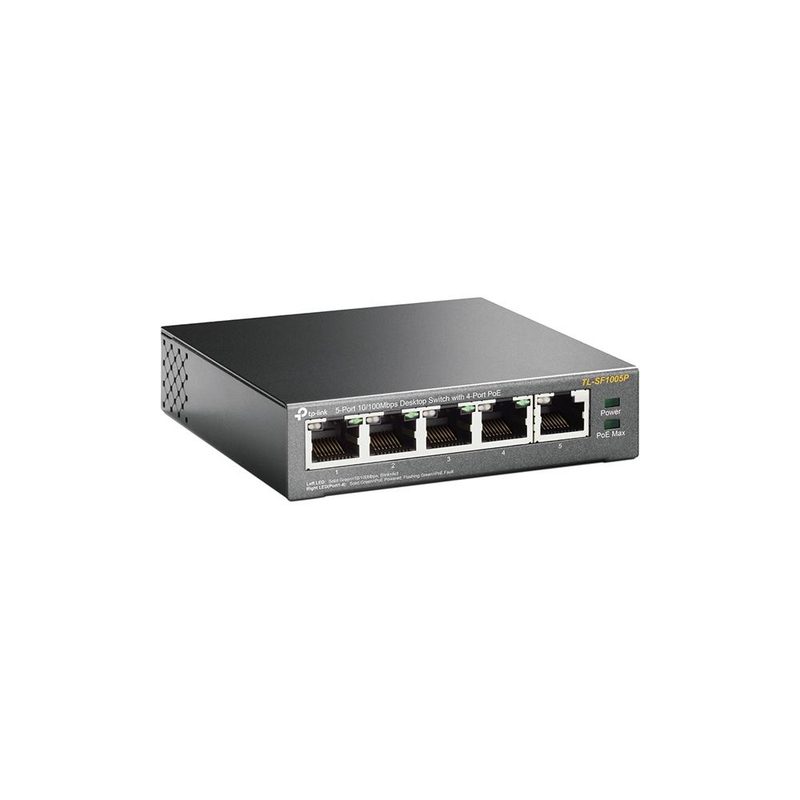 TP-Link TL-SF1005P Unmanaged Fast Ethernet (10/100) Power over Ethernet (PoE) Black