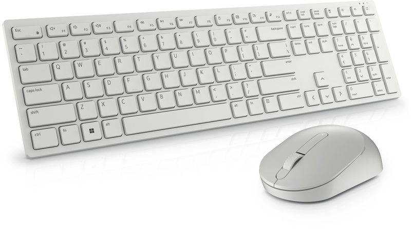 DELL KM5221W keyboard Mouse included Office RF Wireless Canadian White