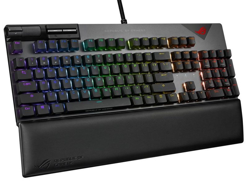 ASUS XA08 STRIX FLARE II/NXBN/US/PBT keyboard Gaming USB Black, Metallic
