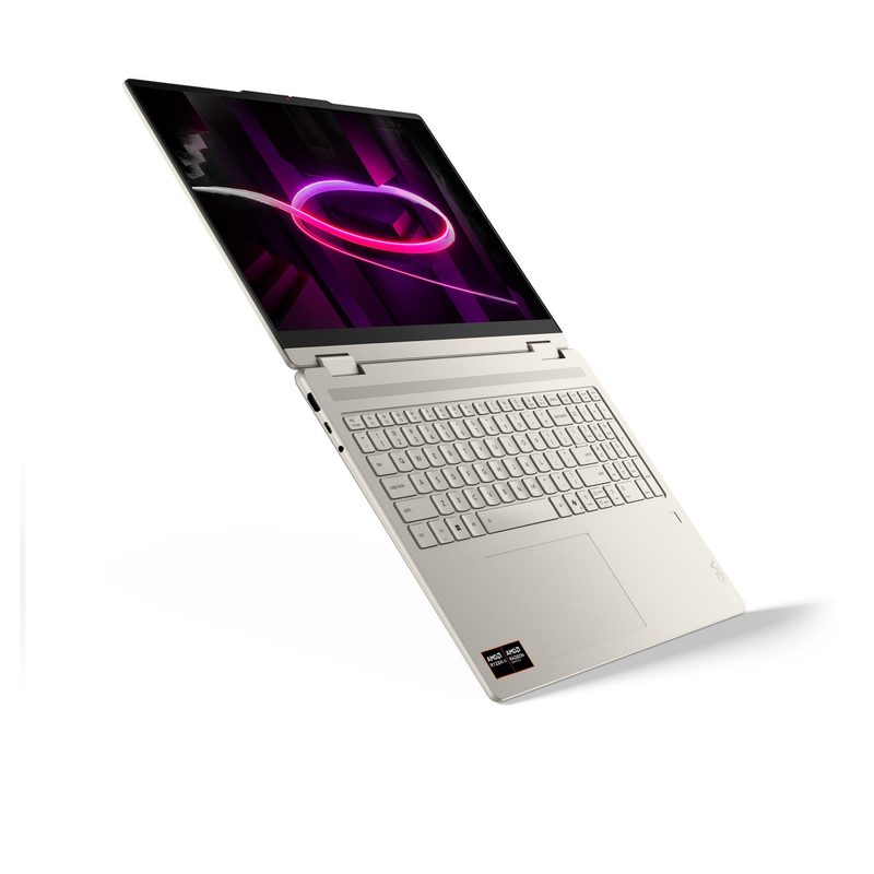 Lenovo Yoga 7 2-in-1 16AGP11 Copilot+ PC AMD Ryzen™ AI 5 430 Hybrid (2-in-1) 40.6 cm (16") Touchscreen WUXGA 16 GB LPDDR5x-SDRAM 1 TB SSD Wi-Fi 7 (802.11be) Windows 11 Home Seashell (colour) English