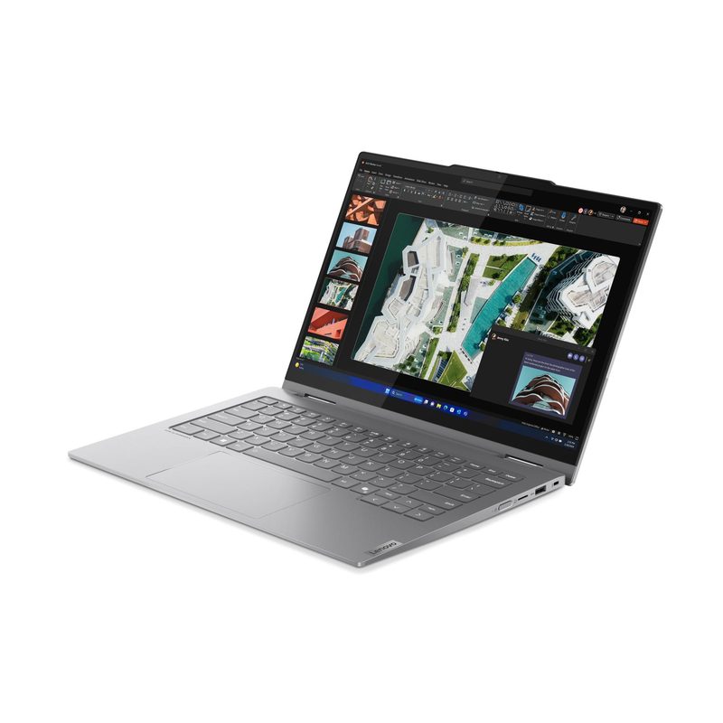 Lenovo ThinkBook 14 2-in-1 G4 IML Intel Core Ultra 7 155U Hybrid (2-in-1) 35.6 cm (14") Touchscreen WUXGA 16 GB DDR5-SDRAM 512 GB SSD Wi-Fi 6E (802.11ax) Windows 11 Pro Grey Hungarian