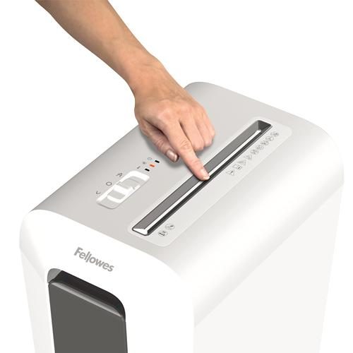 Fellowes LX Series LX65 paper shredder Particle-cut shredding White