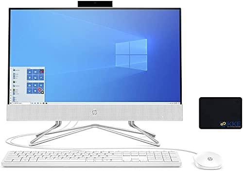 2021 HP 22 All in One Desktop, 22″ FHD Display, Intel Celeron G5905T Processor, 8GB DDR4 Memory, 512GB PCIe NVMe M.2 SSD, Pop-up Webcam, DVD-RW, USB Wired Mouse & Keyboard, Windows 10 Home, White