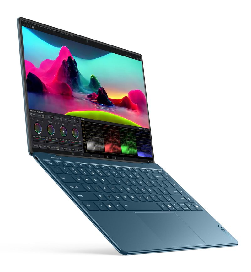 Lenovo Yoga Slim 9 14ILL10 Copilot+ PC Intel Core Ultra 7 258V Laptop 35.6 cm (14") Touchscreen WQUXGA 32 GB LPDDR5x-SDRAM 1 TB SSD Wi-Fi 7 (802.11be) Windows 11 Home Teal English