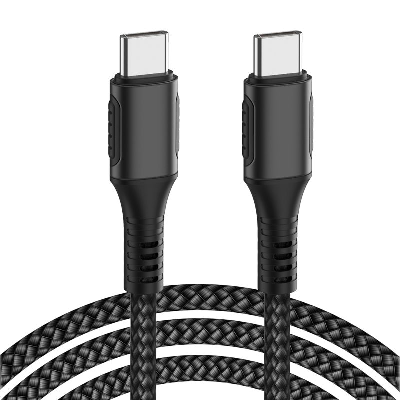 WiWU F20 USB-C to USB-C cable for Tablet mobile phone PC Nylon braided 100W fast charger 2m PD cable