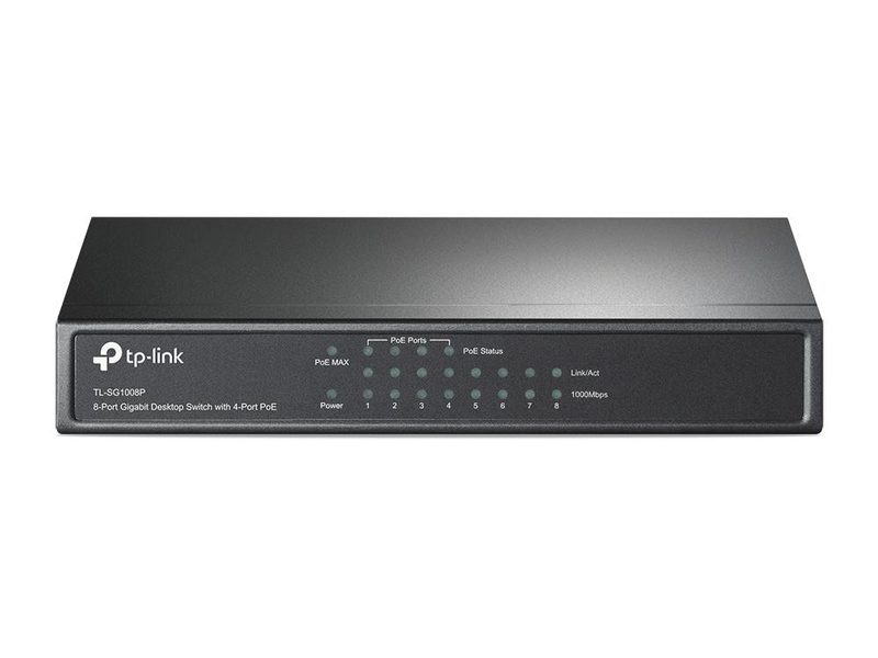 TP-Link TL-SG1008P(UN) network switch Unmanaged Gigabit Ethernet (10/100/1000) Power over Ethernet (PoE) Hazelnut