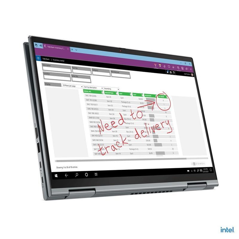 Lenovo ThinkPad X1 Yoga Gen 6 Intel® Core™ i7 i7-1185G7 Hybrid (2-in-1) 35.6 cm (14") Touchscreen WUXGA 16 GB LPDDR4x-SDRAM 512 GB SSD Wi-Fi 6 (802.11ax) Windows 11 Pro Grey French