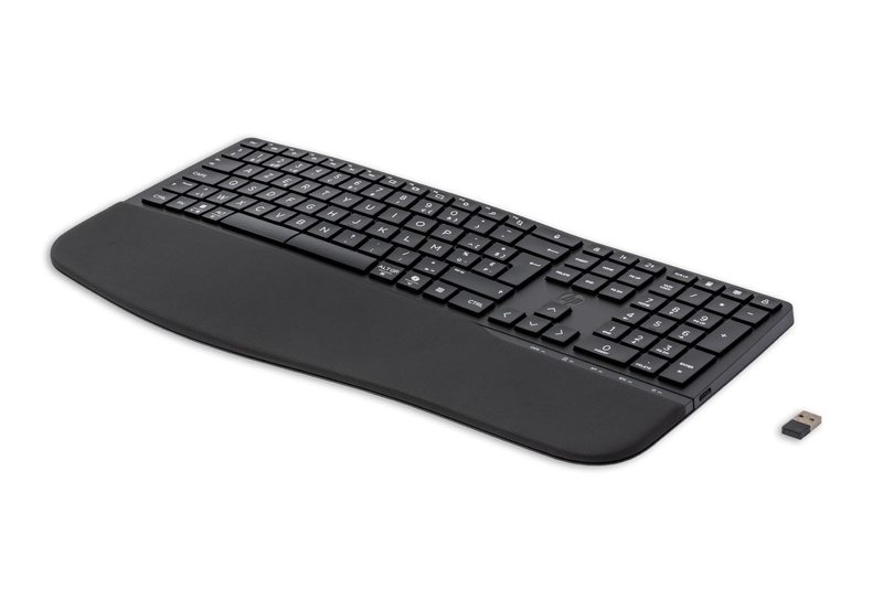 HP 680 Comfort Dual-Mode keyboard Home RF Wireless + Bluetooth AZERTY Belgian Black