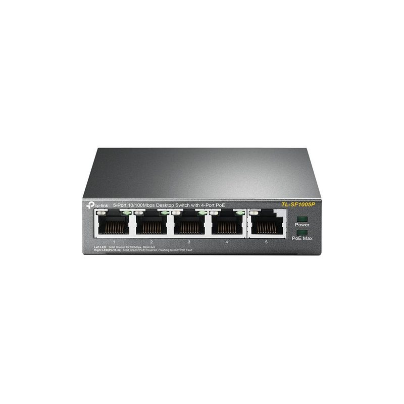 TP-Link TL-SF1005P Unmanaged Fast Ethernet (10/100) Power over Ethernet (PoE) Black