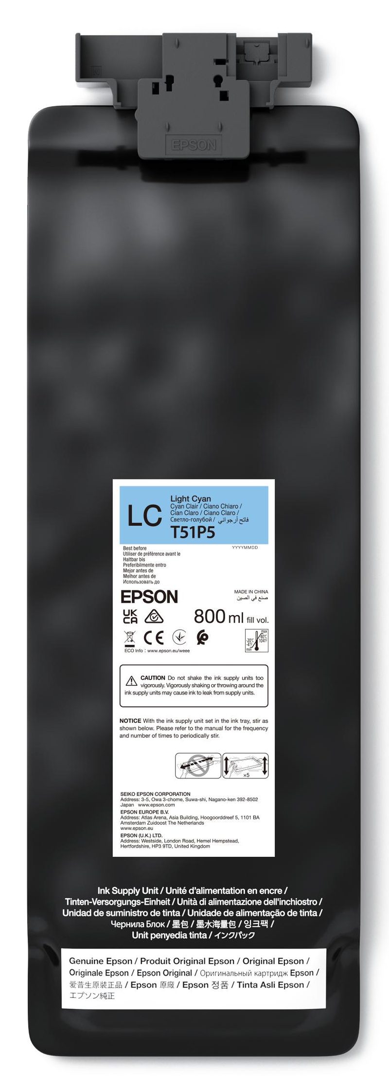 Epson UltraChrome GS3 Light Cyan T51P500 (800ML)