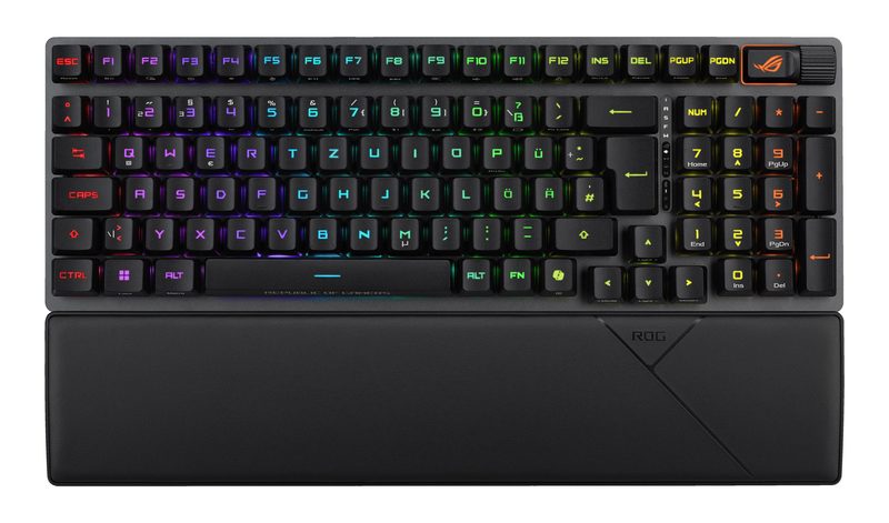 ASUS ROG Strix Scope II 96 RX Wireless keyboard Gaming USB + RF Wireless + Bluetooth Black