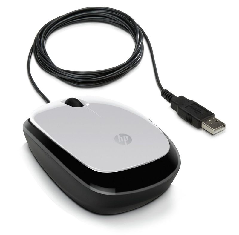 MOUSE HP X1200 WIRED MOUSE SILVER 2HY55AA#ABB