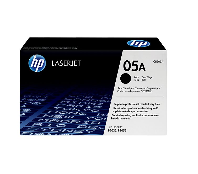 HP 05A Black Original LaserJet Toner Cartridge (CE505A)