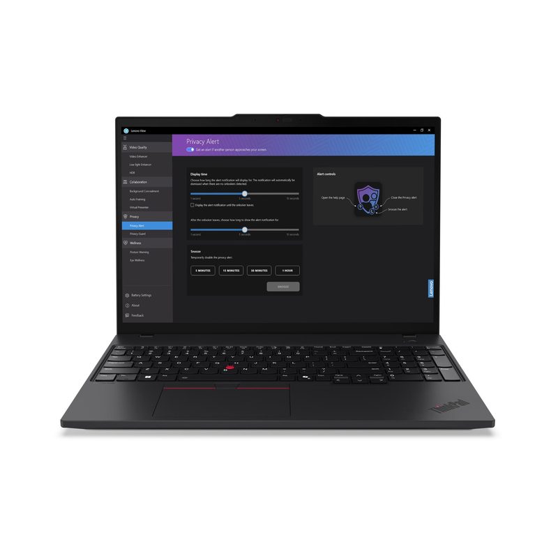 Lenovo ThinkPad T16 Gen 3 Intel Core Ultra 5 135U Laptop 40.6 cm (16") Touchscreen WUXGA 32 GB DDR5-SDRAM 1 TB SSD Wi-Fi 6E (802.11ax) Windows 11 Pro Black Slovenian