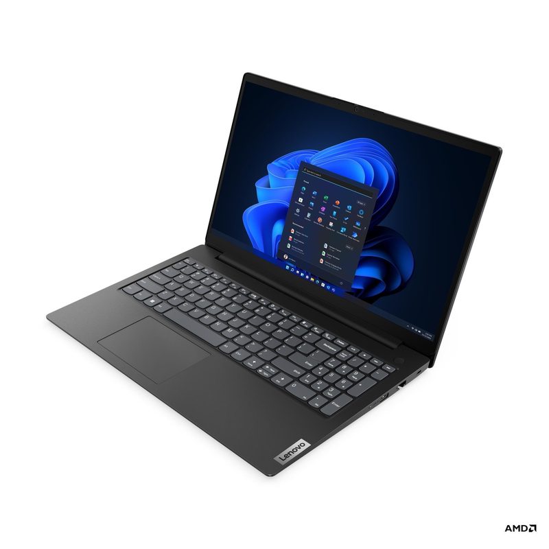 Lenovo V15 G4 AMN AMD Ryzen™ 5 7520U Laptop 39.6 cm (15.6") Full HD 8 GB LPDDR5-SDRAM 256 GB SSD Wi-Fi 6 (802.11ax) Windows 11 Pro Black Portuguese