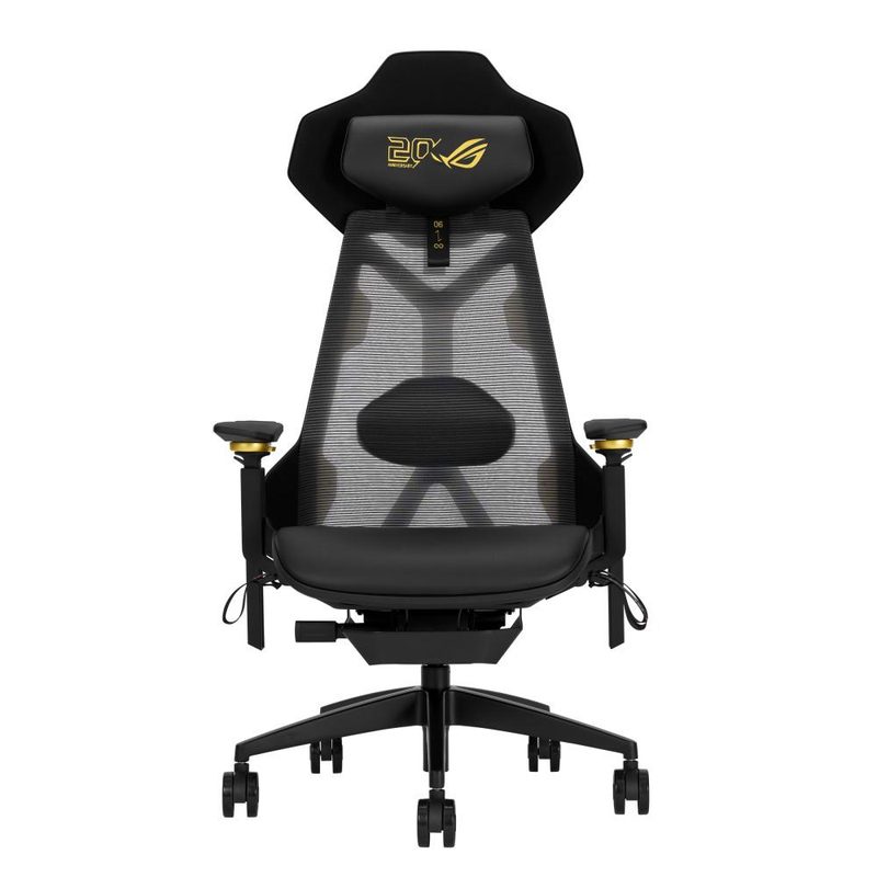ASUS ROG Destrier Edition 20 Universal gaming chair Padded seat Black, Gold