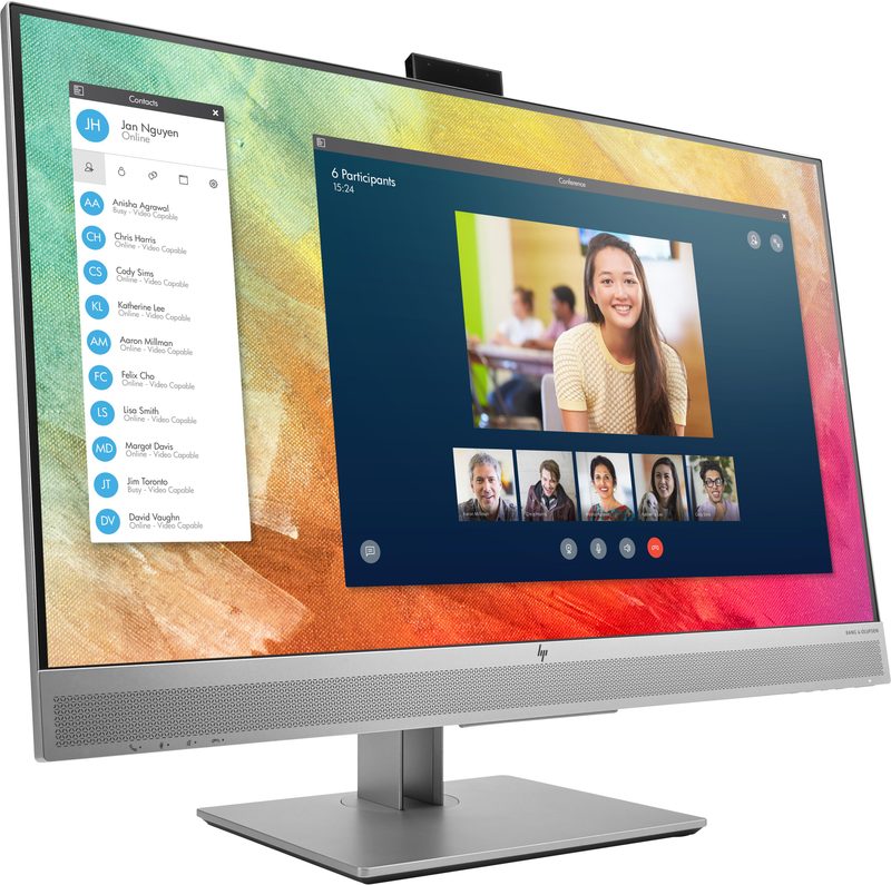 HP E273m computer monitor 68.6 cm (27") 1920 x 1080 pixels Full HD LED Black, Silver