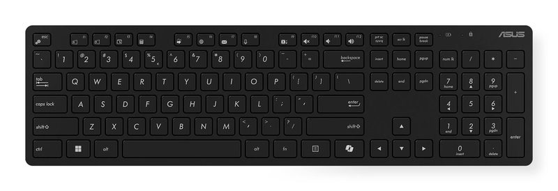 ASUS W5000 keyboard Mouse included Office RF Wireless Black