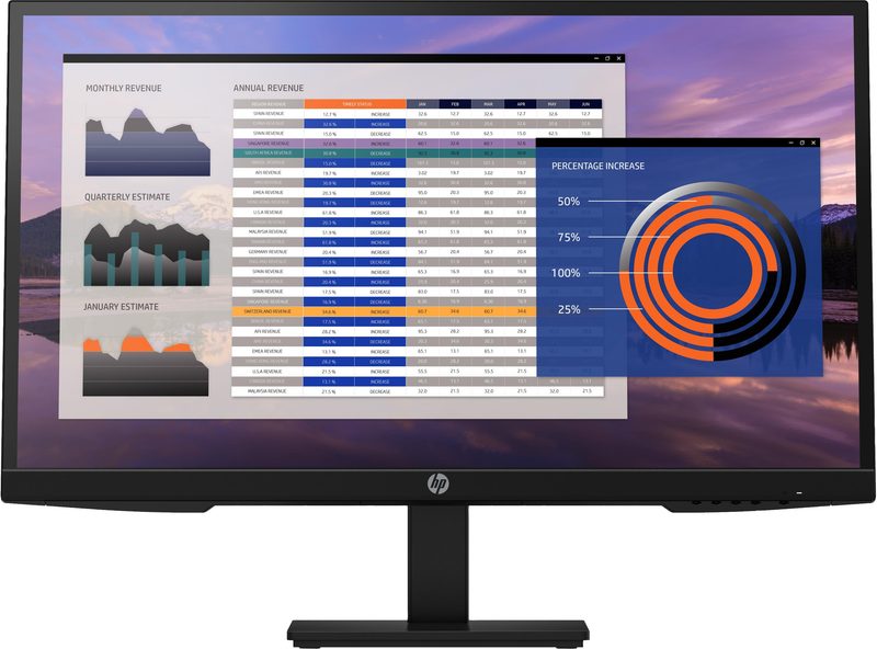 HP P27h G4 computer monitor 68.6 cm (27") 1920 x 1080 pixels Full HD LCD
