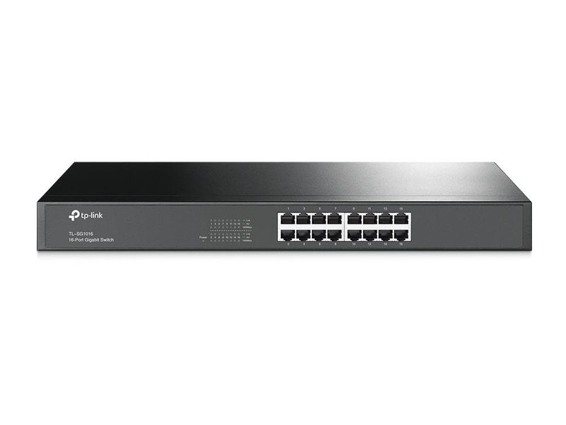 TP-Link TL-SG1016(UN) network switch Unmanaged Gigabit Ethernet (10/100/1000) 1U Black