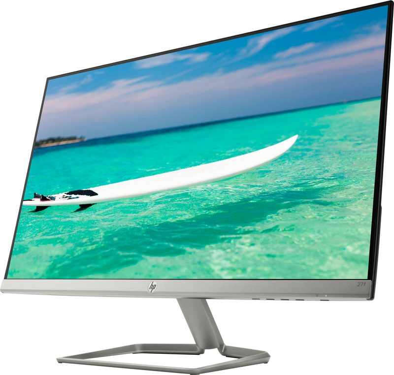 HP 27f computer monitor 68.6 cm (27") 1920 x 1080 pixels Full HD LED Black, Silver