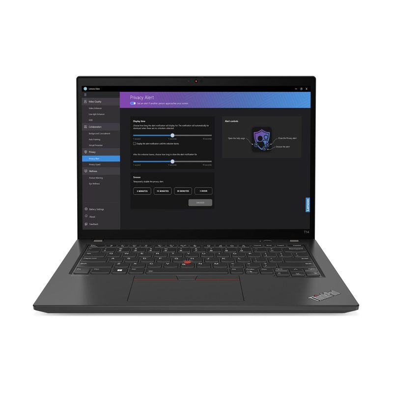 Lenovo ThinkPad T14 Gen 4 (AMD) AMD Ryzen™ 5 PRO 7540U Laptop 35.6 cm (14") Touchscreen WUXGA 16 GB LPDDR5x-SDRAM 256 GB SSD Wi-Fi 6E (802.11ax) Windows 11 Pro Black Nordic