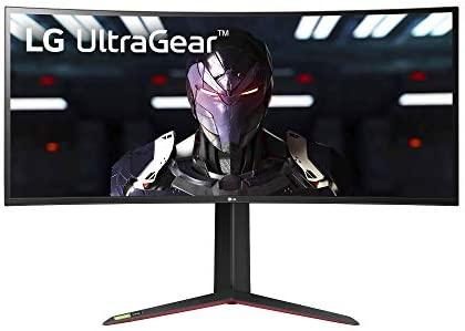 LG 34GP83A-B 34 Inch 21: 9 UltraGear Curved QHD (3440 x 1440) 1ms Nano IPS Gaming Monitor with 160Hz and G-SYNC Compatibility – Black (34GP83A-B)