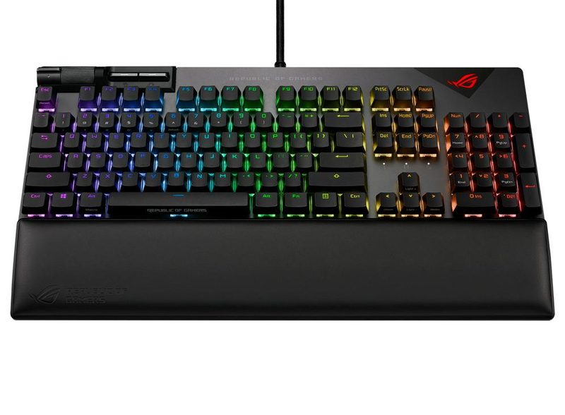 ASUS XA08 STRIX FLARE II/NXBN/US/PBT keyboard Gaming USB Black, Metallic