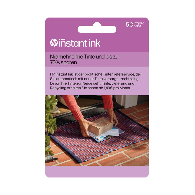 HP Instant Ink 5-EURO Prepaid Card