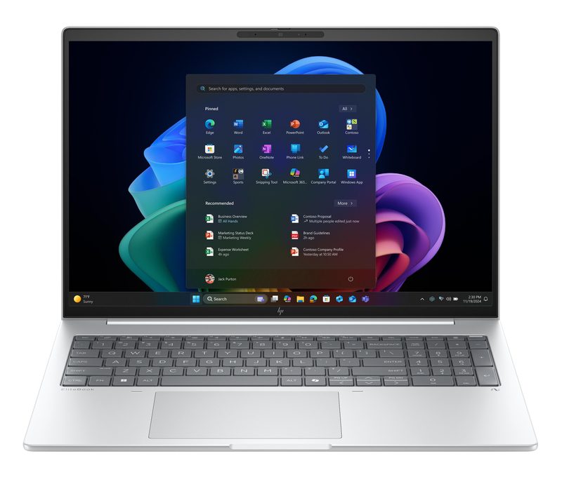 HP EliteBook 8 EB8G1a16AI RAI5340 16 24GB/512 PC NX Copilot+ PC AMD Ryzen™ AI 5 340 Laptop 40.6 cm (16") WUXGA DDR5-SDRAM 512 GB SSD Wi-Fi 7 (802.11be) Windows 11 Pro Silver