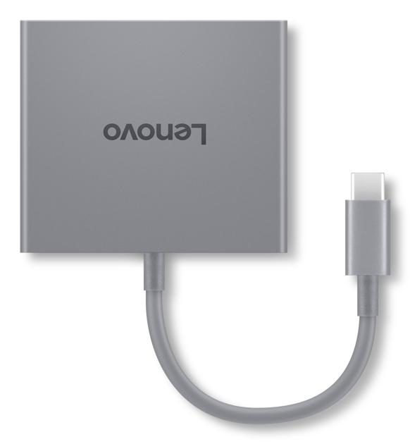 Lenovo GX91R64790 laptop dock/port replicator Wired USB 3.2 Gen 1 (3.1 Gen 1) Type-C Grey