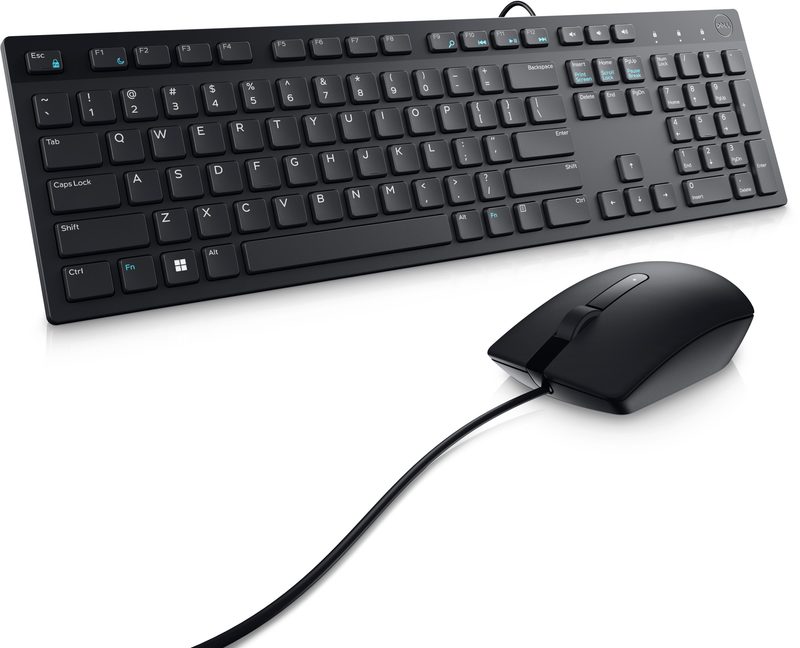 DELL KM300C keyboard Mouse included Office USB Canadian Black