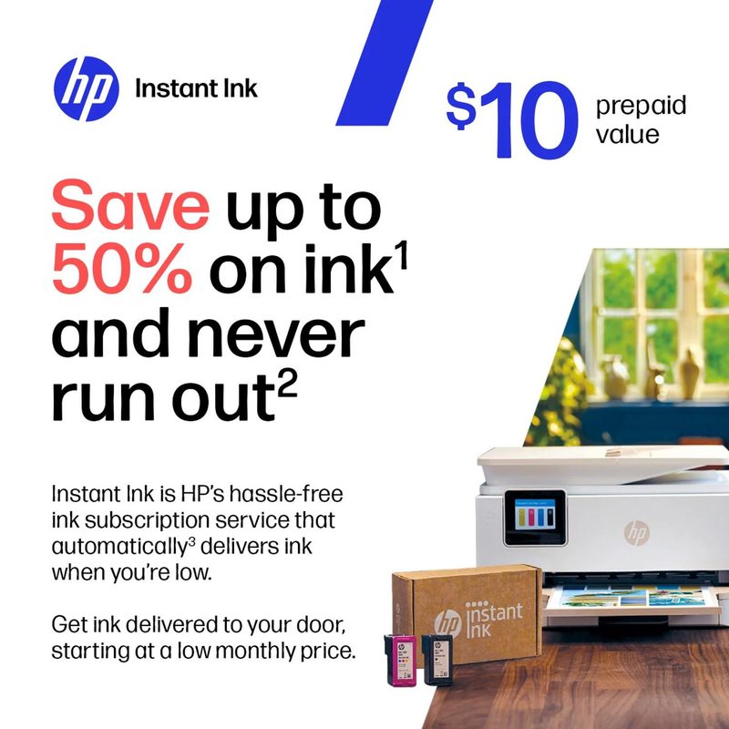 HP Instant Ink US 10USD Store NP Code