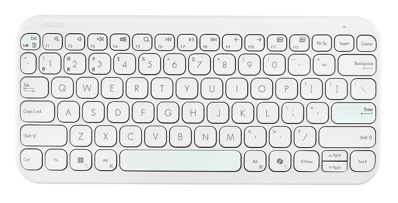 ASUS Marshmallow KW100 keyboard Home Bluetooth QWERTZ German White