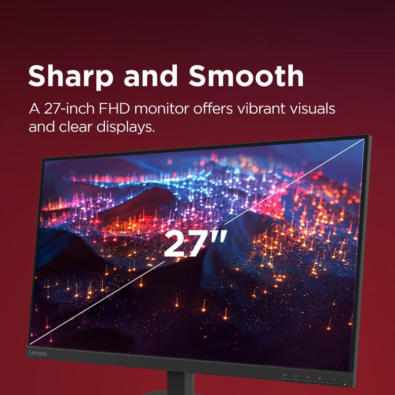 Lenovo L27-4e computer monitor 68.6 cm (27") 1920 x 1080 pixels Full HD LED Black