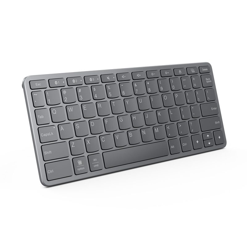 Lenovo Multi-Device Wireless keyboard Universal USB + Bluetooth QWERTY Grey