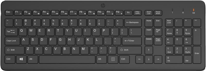 HP 225 WL KBD keyboard Universal RF Wireless Black