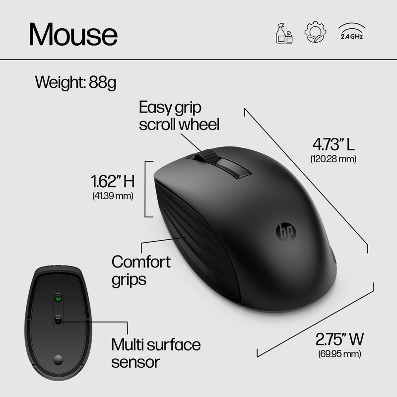 HP 650 Wireless Keyboard and Mouse Combo