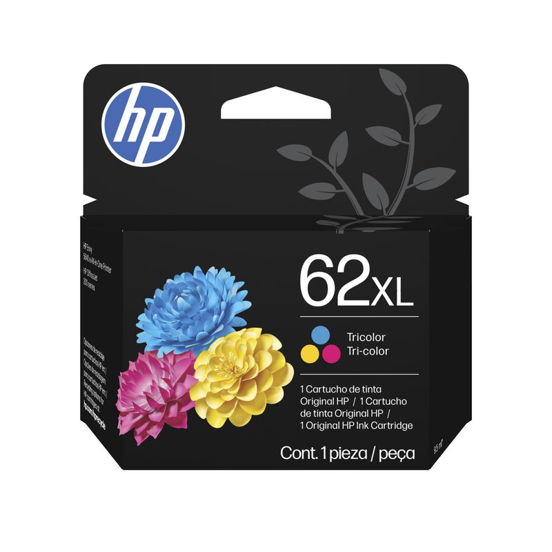 HP 62XL High Yield Tri-color Original Ink Cartridge