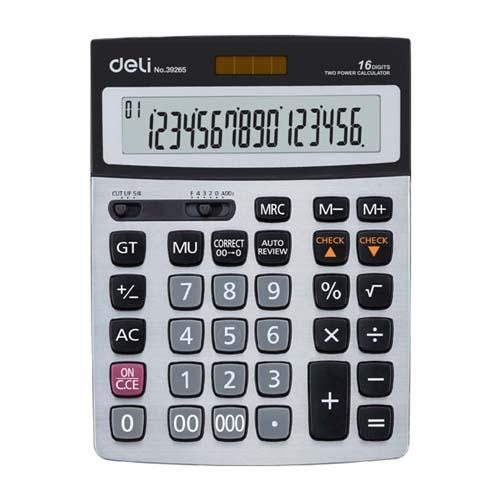 Deli Calculator E39265 – 16 Digits – 120 Steps Check