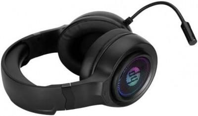 HP DHE-8008U headphones/headset Wired Head-band Gaming USB Type-A Black