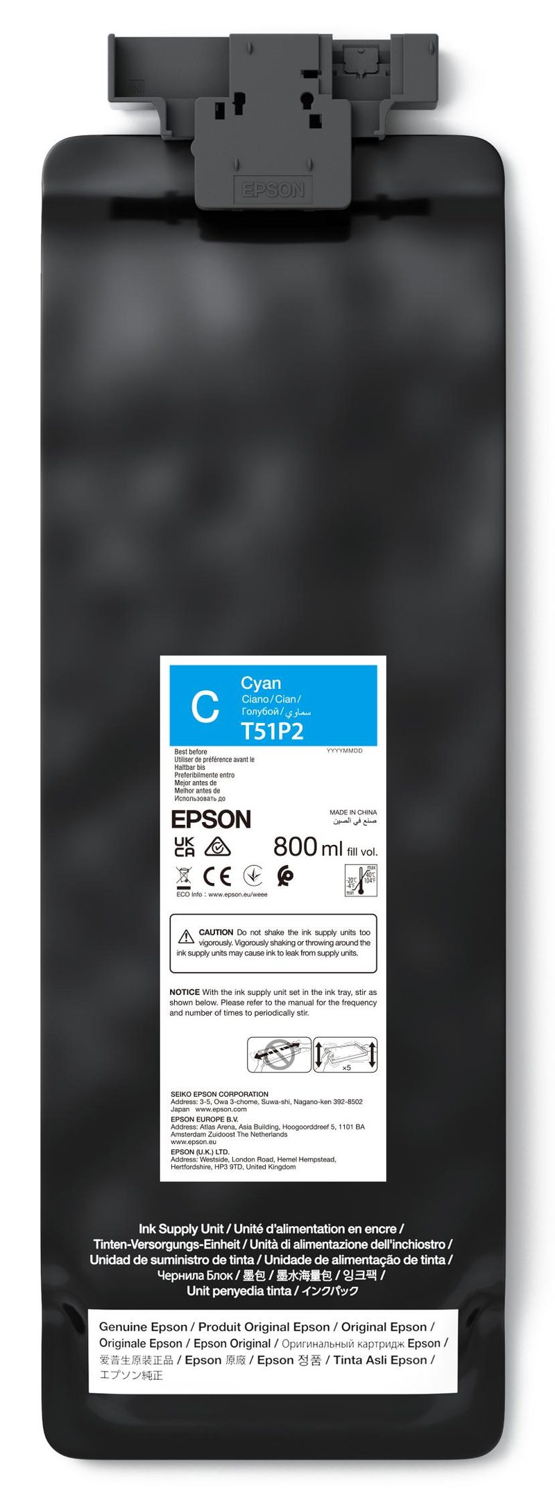 Epson UltraChrome GS3 Cyan T51P200 (800ML)