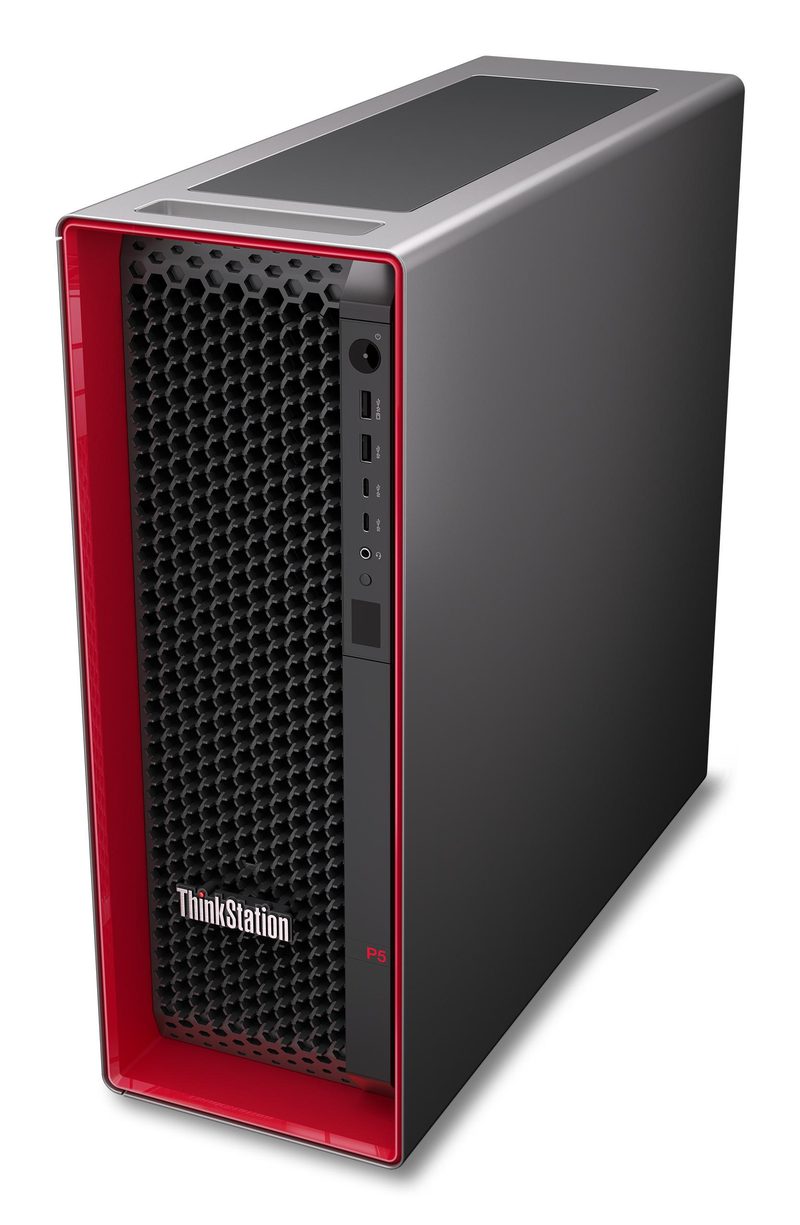 Lenovo ThinkStation P5 Intel Xeon W w5-2545 64 GB DDR5-SDRAM 1 TB SSD Windows 11 Pro for Workstations Tower Workstation Black, Red