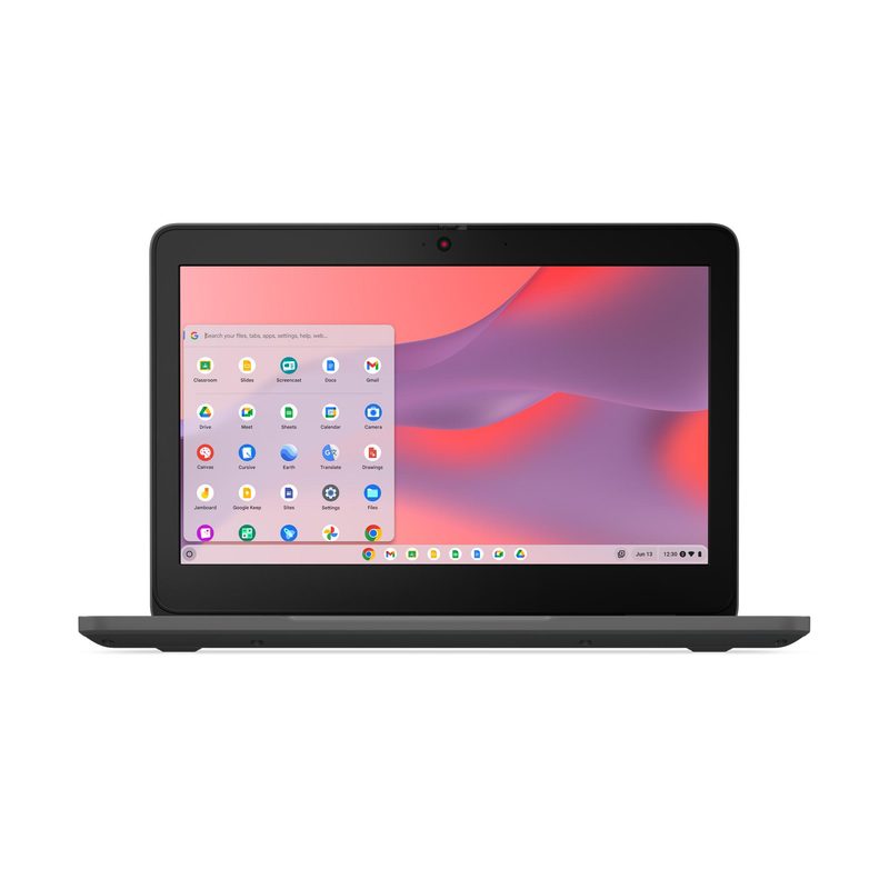 Lenovo 100e Chromebook Gen 4 MediaTek Kompanio 528 29.5 cm (11.6") HD 8 GB LPDDR4x-SDRAM 64 GB eMMC Wi-Fi 6 (802.11ax) ChromeOS Grey French