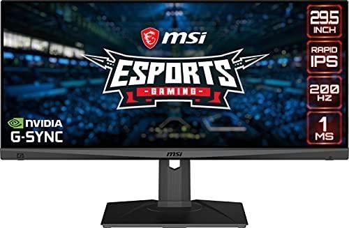 MSI Full HD Rapid-IPS 1ms 2560 x 1080 Ultra Wide 200Hz Refresh Rate HDR Ready G-Sync Compatible 30” Gaming Monitor (Optix MAG301RF)