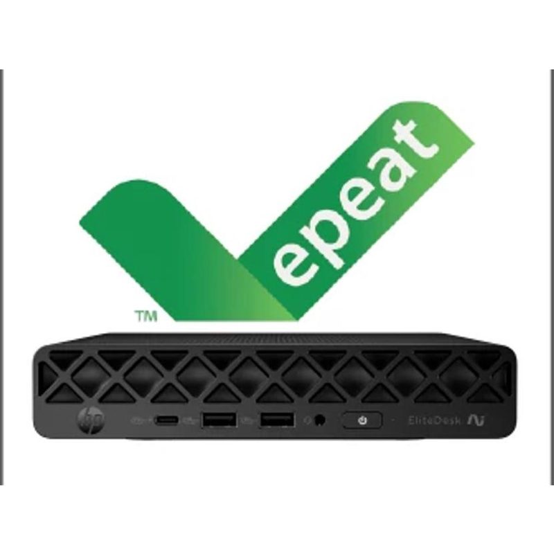 HP EliteDesk 8 Mini G1a Next Gen AI Wolf Pro Security Edition Copilot+ PC AMD Ryzen™ AI 5 340 16 GB DDR5-SDRAM 512 GB SSD Windows 11 Pro Mini PC AI PC Black