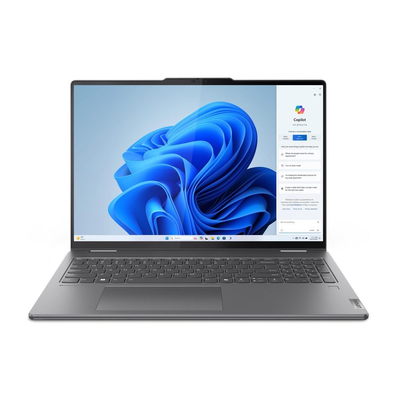 Lenovo Yoga 7 2-in-1 16IML9 Intel Core Ultra 7 155U Hybrid (2-in-1) 40.6 cm (16") Touchscreen WUXGA 16 GB 1 TB SSD Wi-Fi 6E (802.11ax) Windows 11 Home Grey
