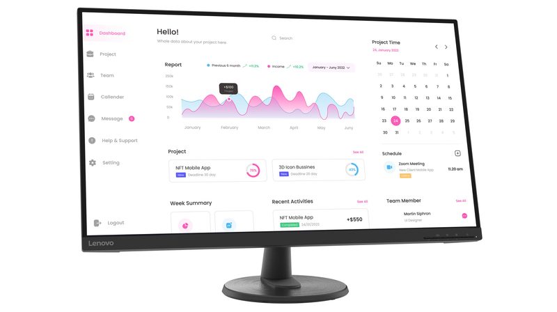 Lenovo D32-45 Monitor