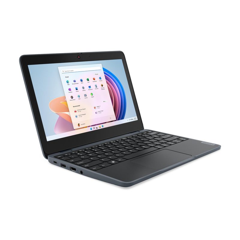 Lenovo 100w Gen 4 Intel® N N100 Laptop 29.5 cm (11.6") HD 4 GB LPDDR5-SDRAM 128 GB SSD Wi-Fi 6 (802.11ax) Windows 11 Pro Academic Grey English